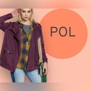⭐️HP✨🍁NWT POL Burgundy Jacket 🍁🍂